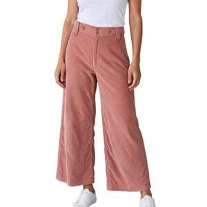 Vintage 70s Happy Legs Peach Velvet Corduroy High Rise Wide Leg Pants 28"